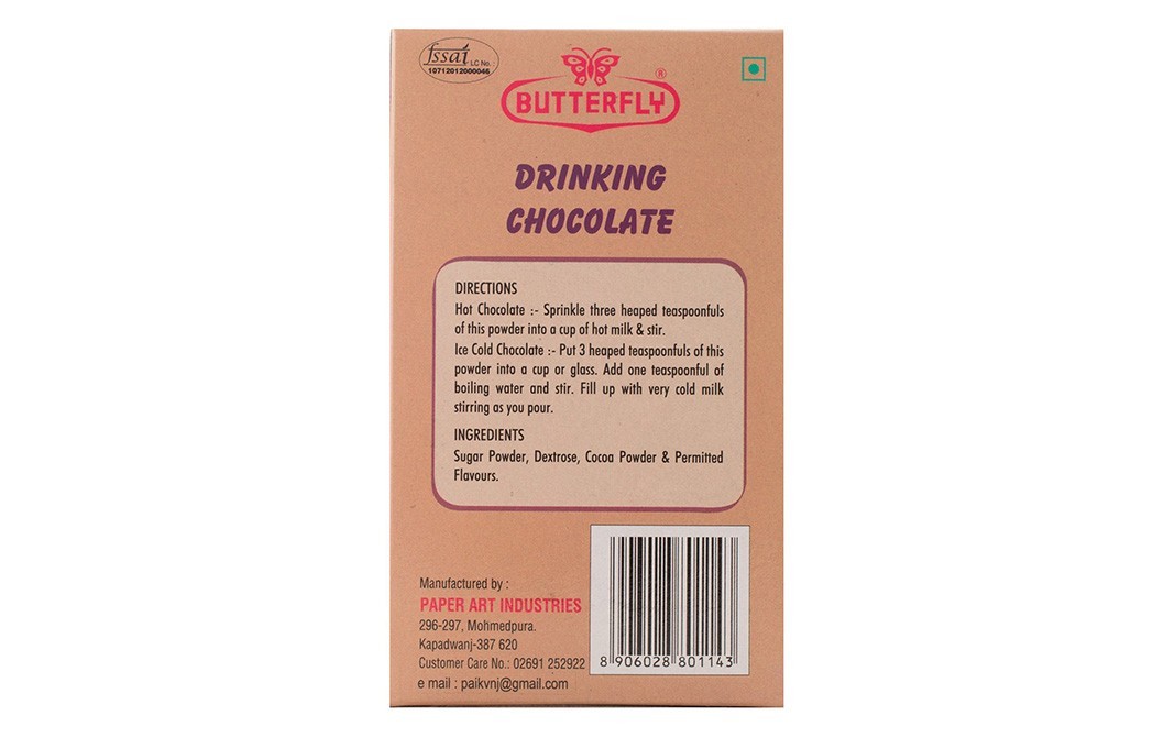 Butterfly Drinking Chocolate    Pack  100 grams